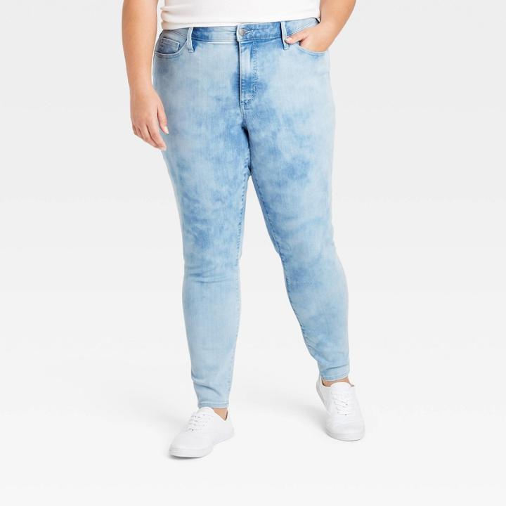 Women's Plus Size High-rise Curvy Skinny Jeans - Universal Thread