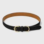 Women's Double Harness Metal Loop Belt - Universal Thread Black