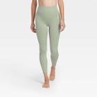 All In Motion Women's Contour Shirred Brushed Back High-waisted 7/8 Leggings 25 - All In