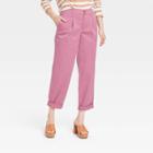 Women's High-rise Pleat Front Tapered Chino Pants - A New Day