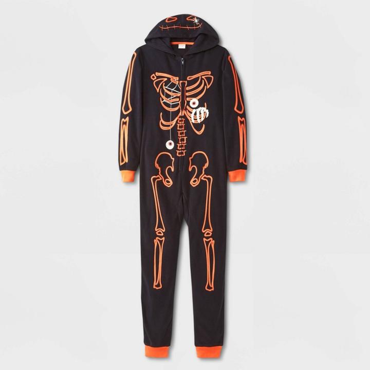 Boys' Skeleton Pajama Jumpsuit - Cat & Jack Black