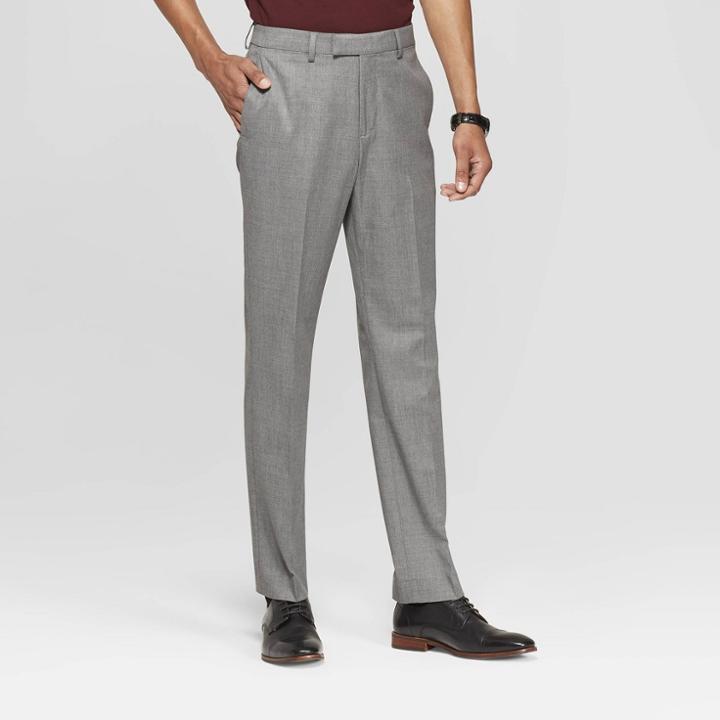 Men's 28 Slim Skinny Fit Suit Pants - Goodfellow & Co Thundering Gray
