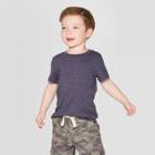 Toddler Boys' Short Sleeve Solid T-shirt - Cat & Jack Navy