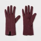 Women's Gloves - A New Day Burgundy One Size, Women's, Red