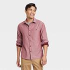 Men's Double Weave Long Sleeve Button-down Shirt - Goodfellow & Co Red