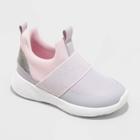 Toddler Gray Slip-on Apparel Sneakers - Cat & Jack Pink