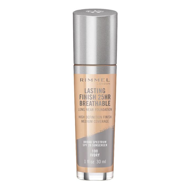 Target Rimmel Lasting Finish Breathable Foundation - 100 Ivory