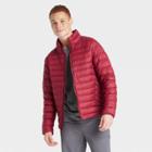 Men's Packable Down Puffer Jacket - All In Motion Maroon