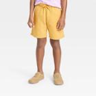 Boys' Pull-on 'at The Knee' Knit Shorts - Cat & Jack Yellow