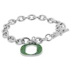 Journee Collection Women's Ncaa Base Metal Sports Team Logo Charm Bracelet - Oregon (8), Grass Green
