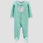 Baby Girls' Heart Sleep N' Play - Just One You Made By Carter's Mint Newborn, Green