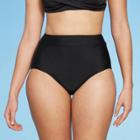 Kona Sol Women's High Waist Bikini Bottom With Tummy Control - Kona