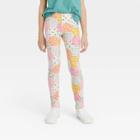 Girls' Hexagon Patch Leggings - Cat & Jack Cream