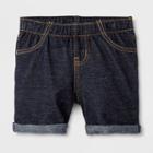 Toddler Girls' Knit Shorts - Cat & Jack Faux Dark Denim