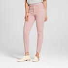 Target Women's High-rise Raw Hem Skinny Jeans - Universal Thread Pink