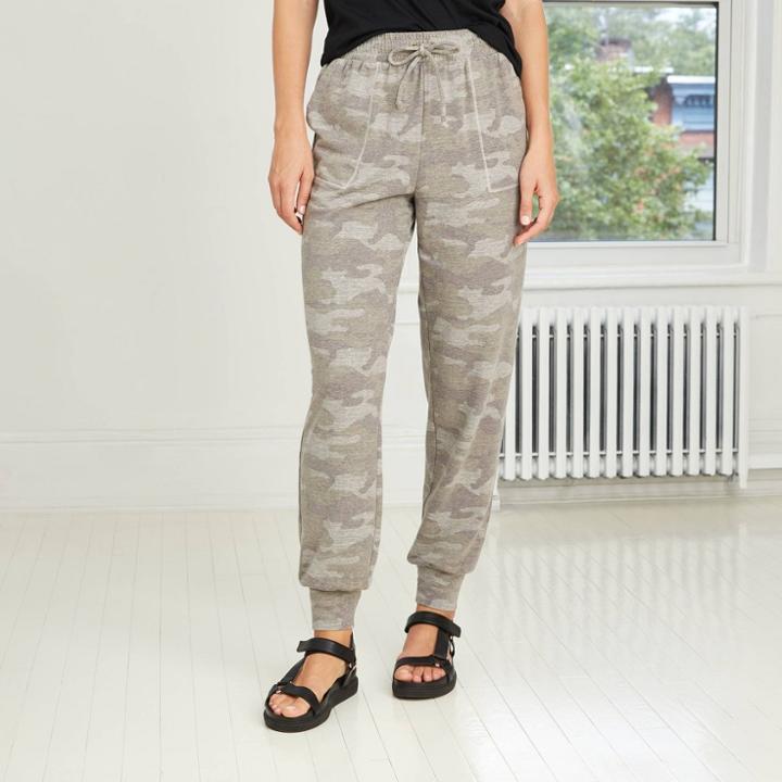 Women's Camo Print Jogger Pants - Knox Rose Camo