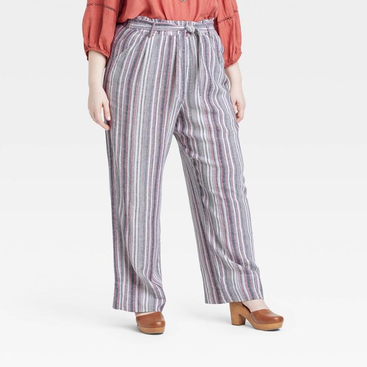 Women's Plus Size High-rise Wide Leg Pants - Knox Rose