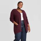 Women's Plus Size Cardigan - Universal Thread Burgundy