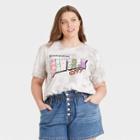 Netflix Women's To All The Boys 3 Plus Size New York City Short Sleeve Graphic T-shirt - Gray