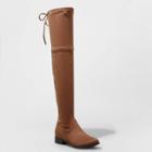 Women's Sidney Over The Knee Boots - A New Day Cognac
