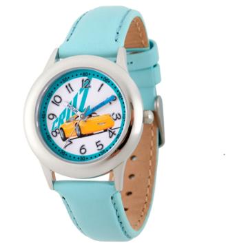 Girls' Disney Cars 3 Cruz Ramirez Stainless Steel Time Teacher Watch - Blue, Girl's