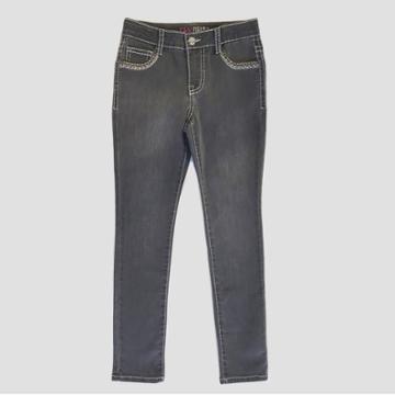 Girls First Girls' Leia Skinny Bling Jeans - Vintage Gray
