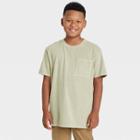 Boys' Mineral Wash Knit Short Sleeve T-shirt - Art Class Green
