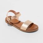 Women's Nyla Wide Width Ankle Strap Sandals - Universal Thread Rose Gold