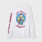 Men's Long Sleeve Breaking Bad Crew Pullover T-shirt - White