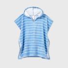 Boys' Hooded Poncho Striped Cover Up - Cat & Jack Blue