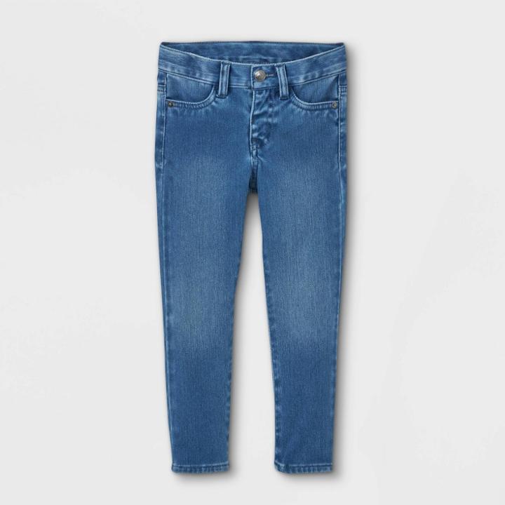 Toddler Girls' Denim Jeggings - Cat & Jack Blue