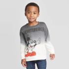 Disney Toddler Boys' Mickey Heartbreaker Crew Sweatshirt - White/gray 2t, Boy's,