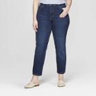 Women's Plus Size Cropped Boyfriend Jeans - Universal Thread Medium Wash