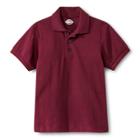 Dickies Boys' Pique Uniform Polo Shirt - Burgundy L, Boy's, Size: