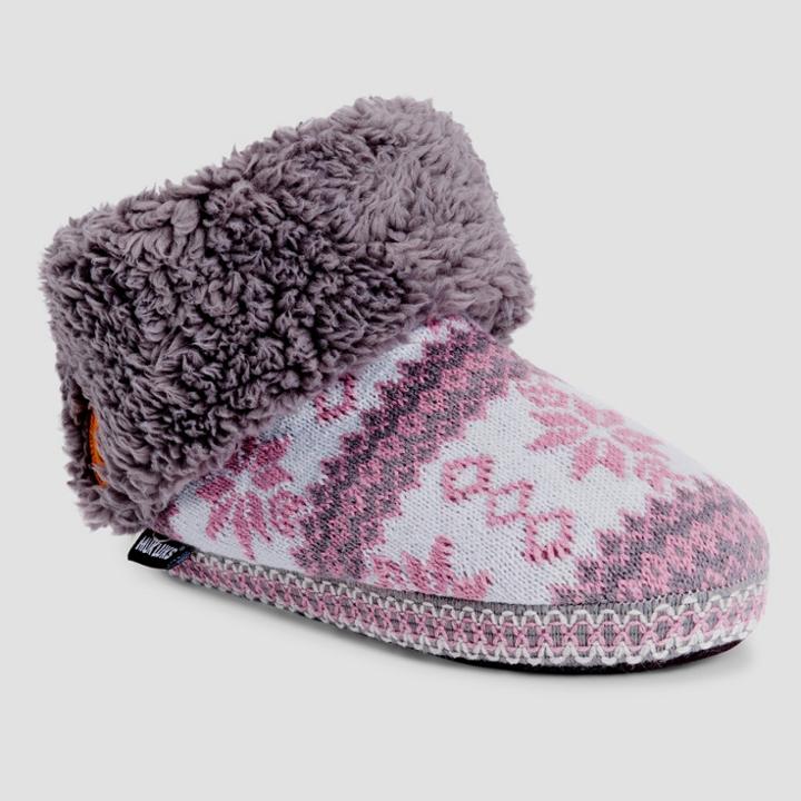 Women's Muk Luks Melinda Bootie Slippers - Purple S,