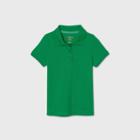 Petitetoddler Girls' Short Sleeve Stretch Pique Uniform Polo Shirt - Cat & Jack