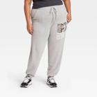 Women's Mtv Plus Size Jogger Pants - Gray