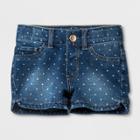 Toddler Girls' Denim Shorts - Cat & Jack Dotted Denim