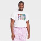 Ev Lgbt Pride Pride Gender Inclusive Adult Extended Size 'pride Pride Pride' Short Sleeve Graphic T-shirt - White