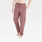 Men's Plaid Poplin Pajama Pants - Goodfellow & Co Purple