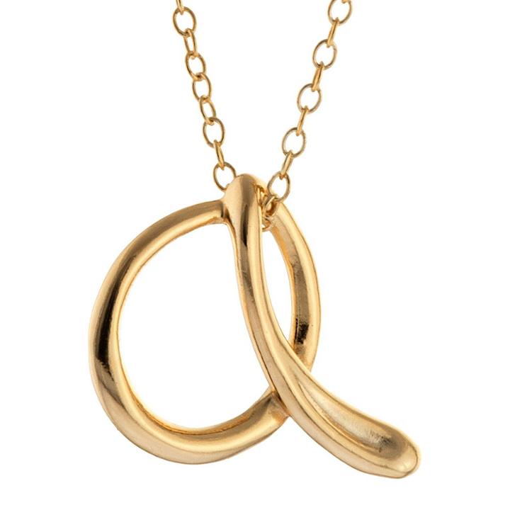 Athra Nj, Inc. Women's Gold Plated Letter A Pendant - Gold