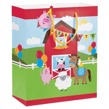 Creative Converting Farm Fun Gift Bag,