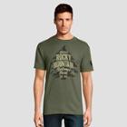 Hanes Men's Short Sleeve National Parks Rocky Mountain Graphic T-shirt - Light Olive