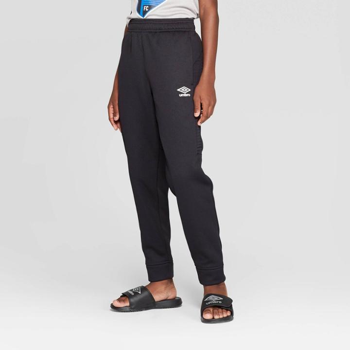 Umbro Boys' Premium Fleece Jogger Pants - Black