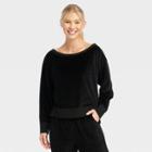 Women's Velour Sweatshirt - Joylab Black