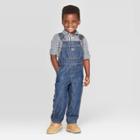 Oshkosh B'gosh Toddler Boys' Demin Cuff Lined Overall - Demin Heather 12m, Toddler Boy's, Blue