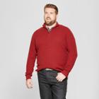 Men's Tall Quarter Zip Sweater - Goodfellow & Co Red