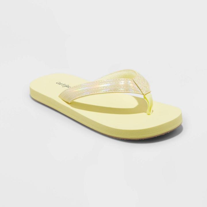 Girls' Ava Slip-on Thong Sandals - Cat & Jack Yellow