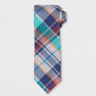 Men's Plaid Necktie - Goodfellow & Co Federal Blue