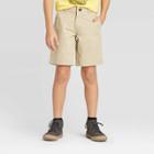 Boys' Stretch Flat Front Chino Shorts - Cat & Jack Beige